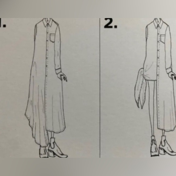 MM6 Maison Margiela Asymmetric Shirt Dress 6 White Cotton Avant-garde - Picture 5 of 10